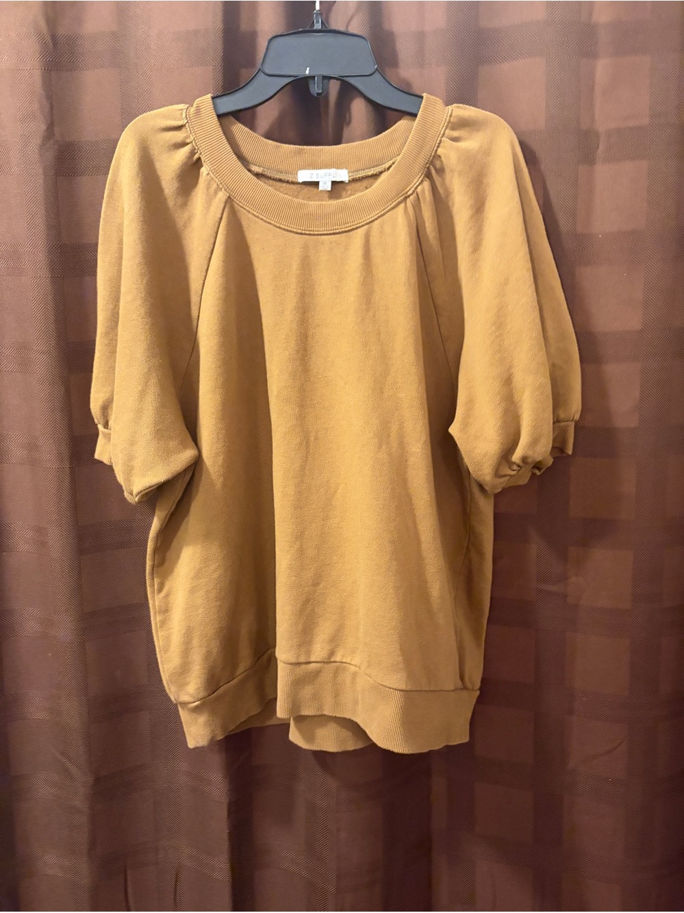 Z Supply Knit Raglan Brown Top in Medium